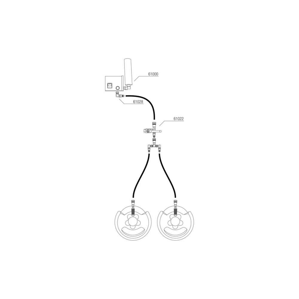 SHOWTEC CO2 Bottle to 3/8 Q-Lock adapter