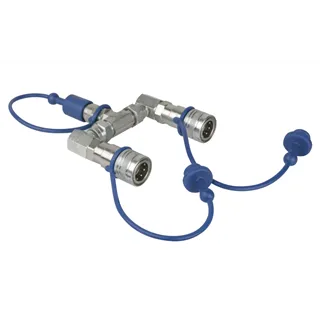 SHOWTEC CO2 3/8 Q-Lock 2-way splitter