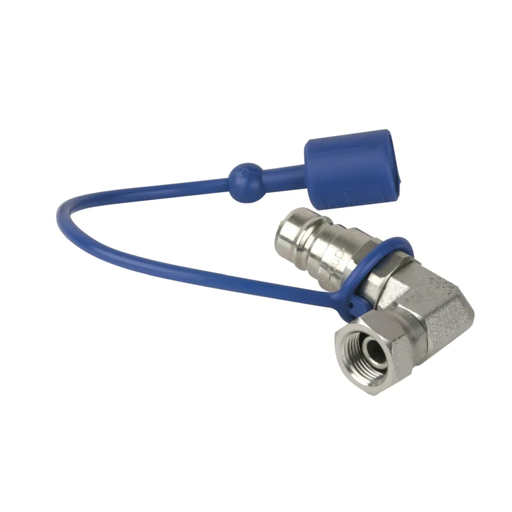 SHOWTEC CO2 90° 3/8 to Q-lock adapter male