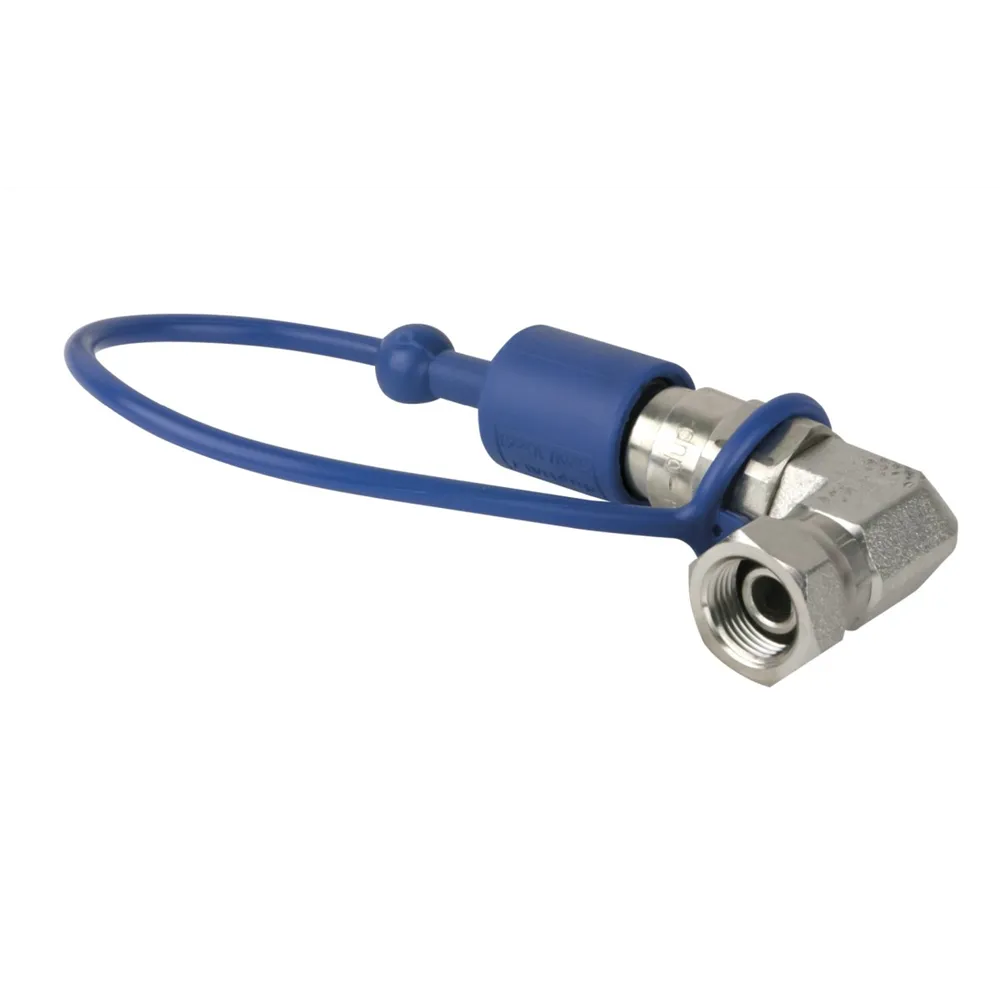 SHOWTEC CO2 90° 3/8 to Q-lock adapter male