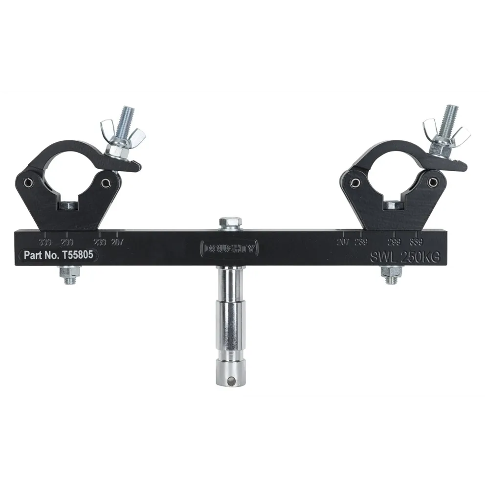 DOUGHTY Standmount for 50 mm Tube 200 - 400 mm Black