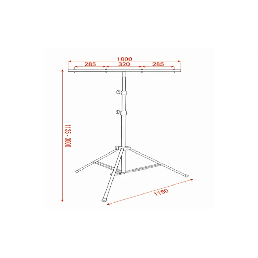 SHOWGEAR Metal Medium Lightstand