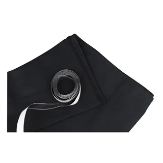 SHOWGEAR Skirt for Stage-elements 6 m (W) - 1 m (H) Black unpleated
