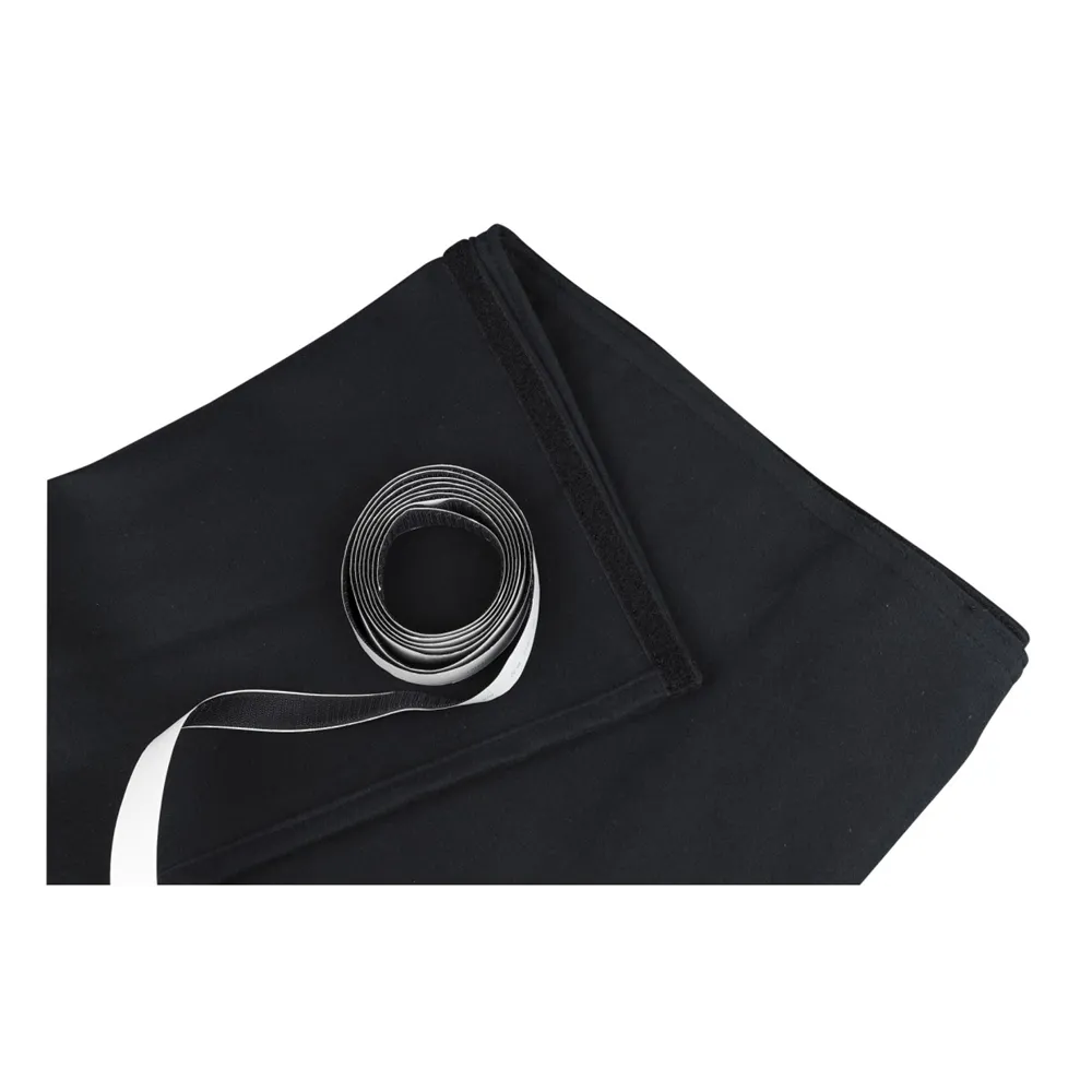 SHOWGEAR Skirt for Stage-elements 6 m (W) - 1 m (H) Black unpleated