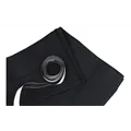 SHOWGEAR Skirt for Stage-elements 6 m (W) - 60 cm (H) Black unpleated