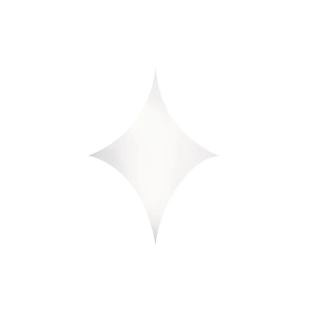 WENTEX Stretch Shape Diamond 375cm x 250cm White