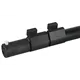 WENTEX Teleskop Stange vertikal - 3-Weg 180 – 420cm - Schwarz