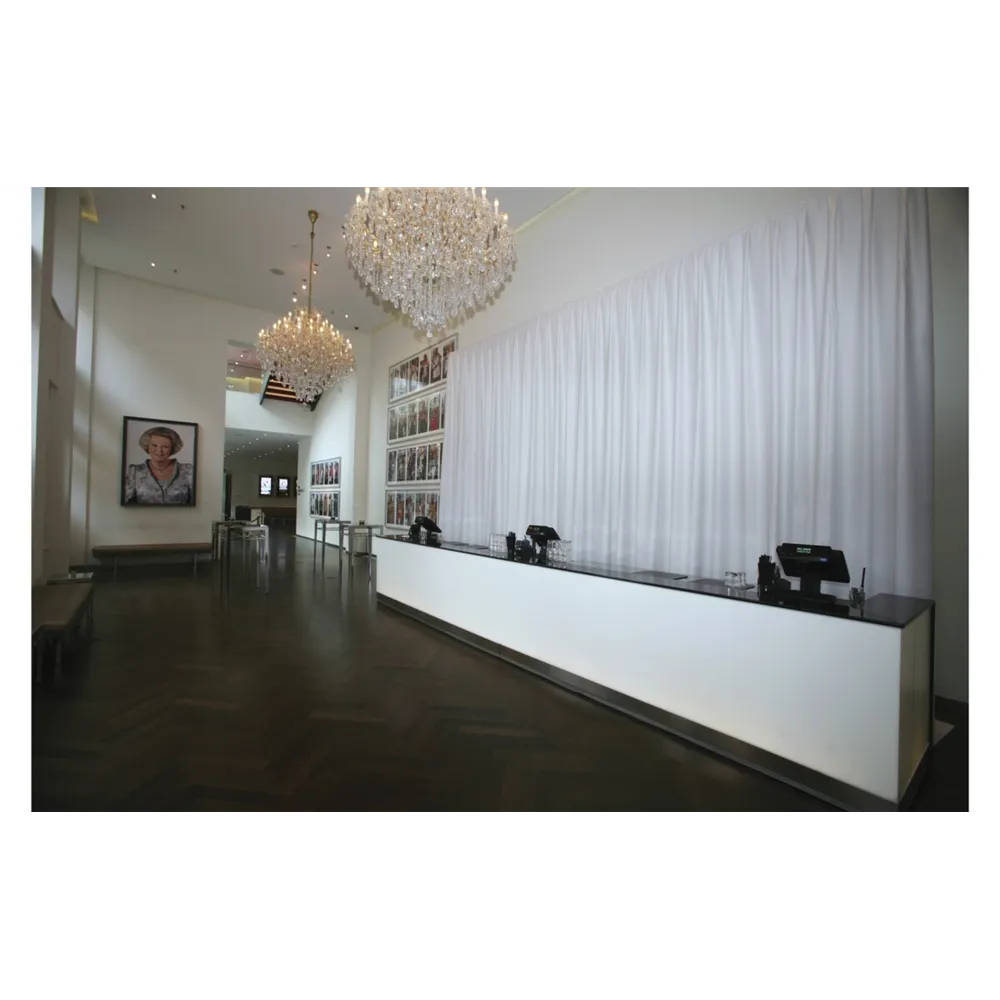 WENTEX P&D Curtain - Medium Gloss Satin 165gr/m² Pleated White 280x120cm
