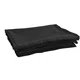 WENTEX - P&D Curtain - Medium Gloss Satin gefaltet, 300 (B) x 300 (H) cm, 300 g/m2, schwarz