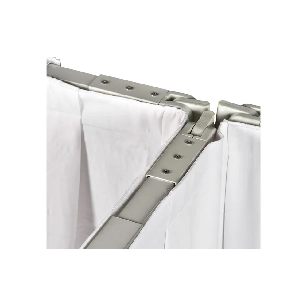 WENTEX P&D Curtain - Medium Gloss Satin 165gr/m² Pleated White 300x500cm