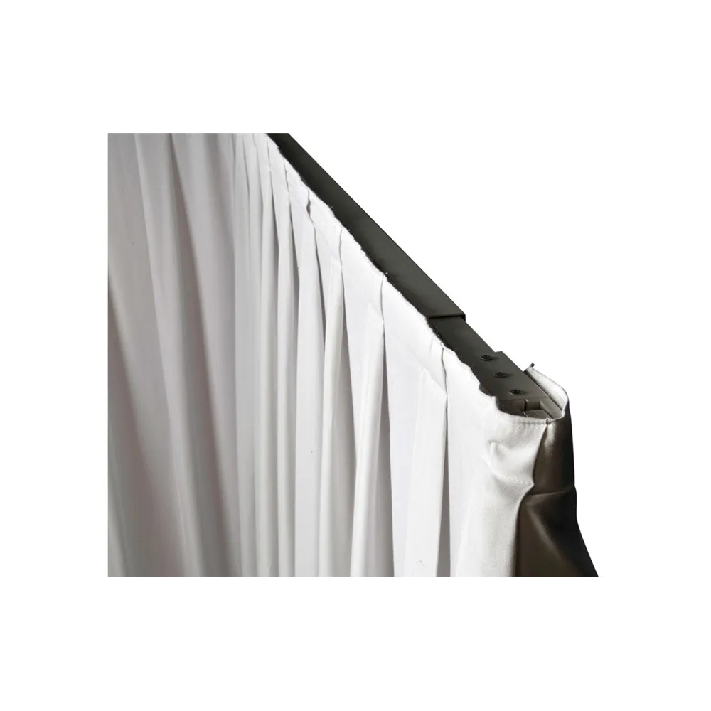 WENTEX P&D Curtain - Medium Gloss Satin 165gr/m² Pleated White 300x500cm