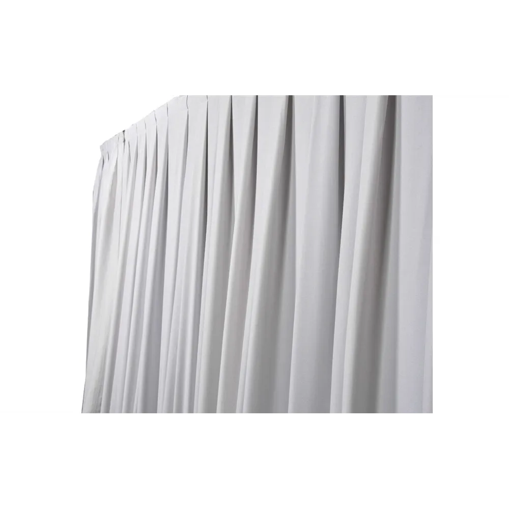 WENTEX P&D Curtain - Medium Gloss Satin 165gr/m² Pleated White 300x500cm