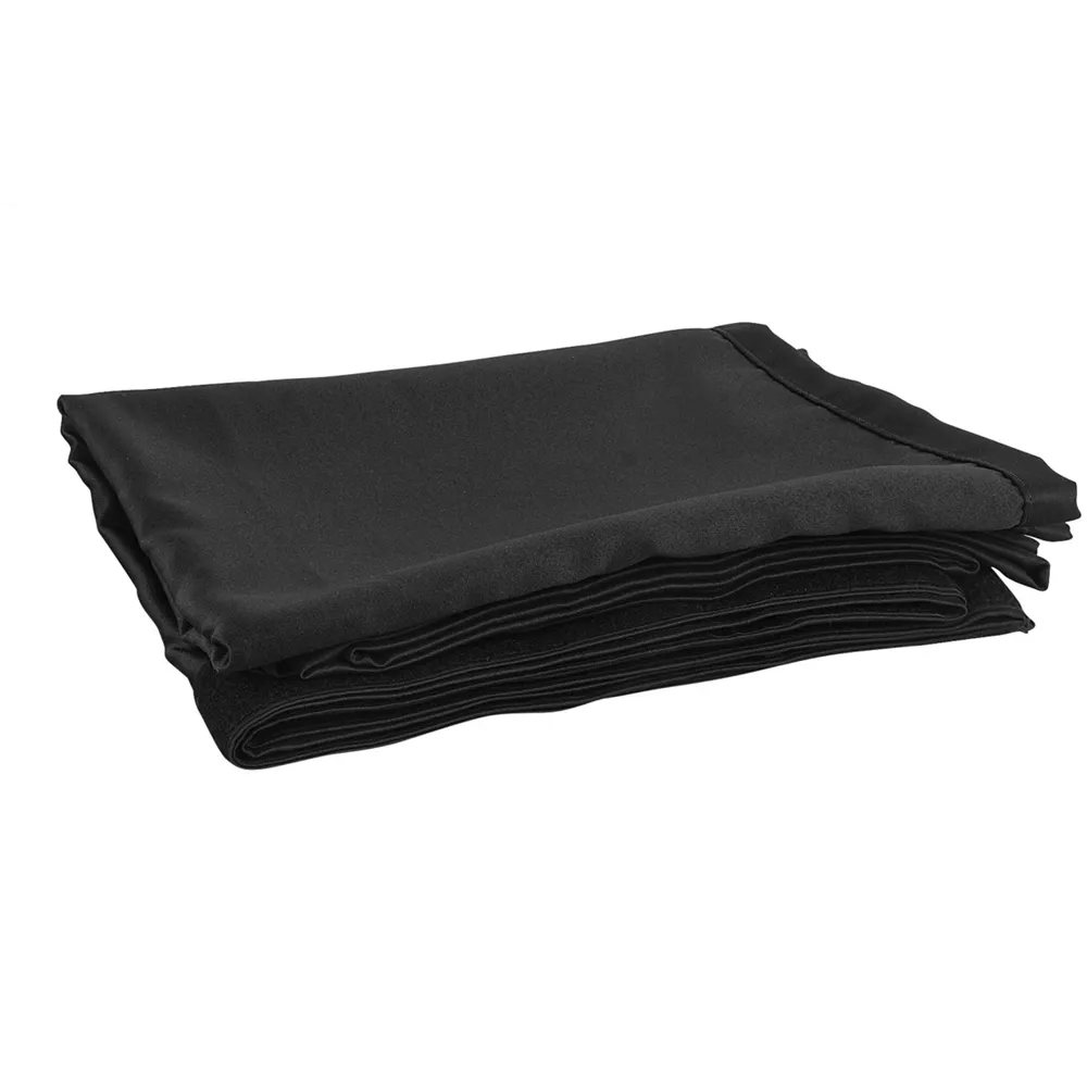 WENTEX P&D Curtain - Medium Gloss Satin 165gr/m² Pleated Black 300x500cm