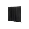 WENTEX P&D Curtain - Molton CS 300gr/m² Pleated Black 300x120cm