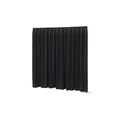 WENTEX P&D Curtain - Molton CS Pleated 300(w) x 250(h)cm 300 gram/m² Black