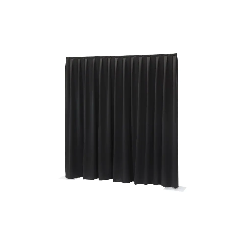 WENTEX P&D Curtain - Molton CS 300gr/m² Pleated Black 300x400cm