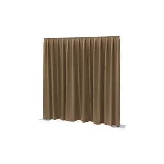 WENTEX P&D Curtain - Dimout 260gr/m² Pleated Brown 300x300cm