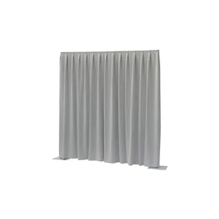 WENTEX P&D Curtain - Dimout 260gr/m² Pleated Light gray 300x300cm