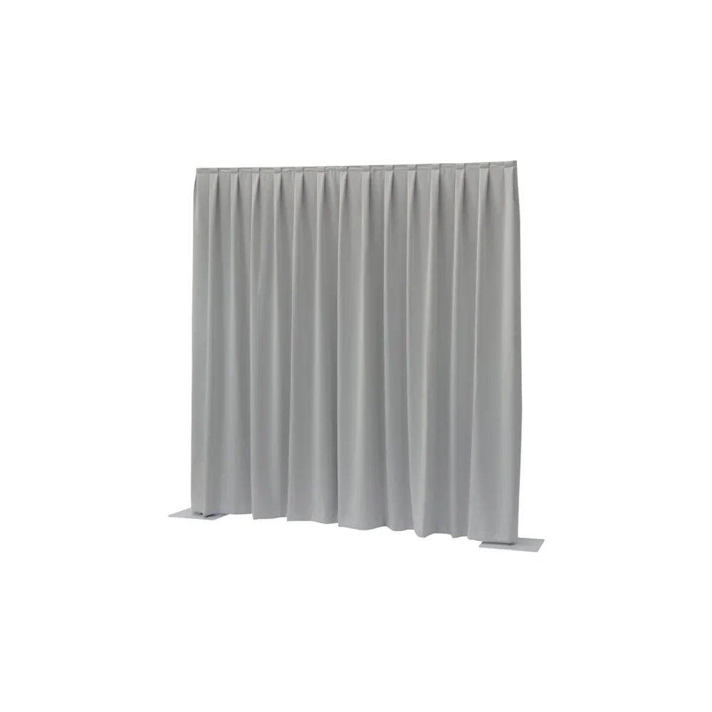 WENTEX P&D Curtain - Dimout 260gr/m² Pleated Light gray 300x300cm