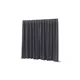 WENTEX P&D Curtain - Dimout 260gr/m² Pleated Dark gray 300x300cm