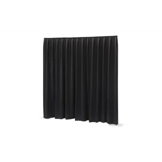 WENTEX P&D Curtain - Dimout 260gr/m² Pleated Black 300x400cm