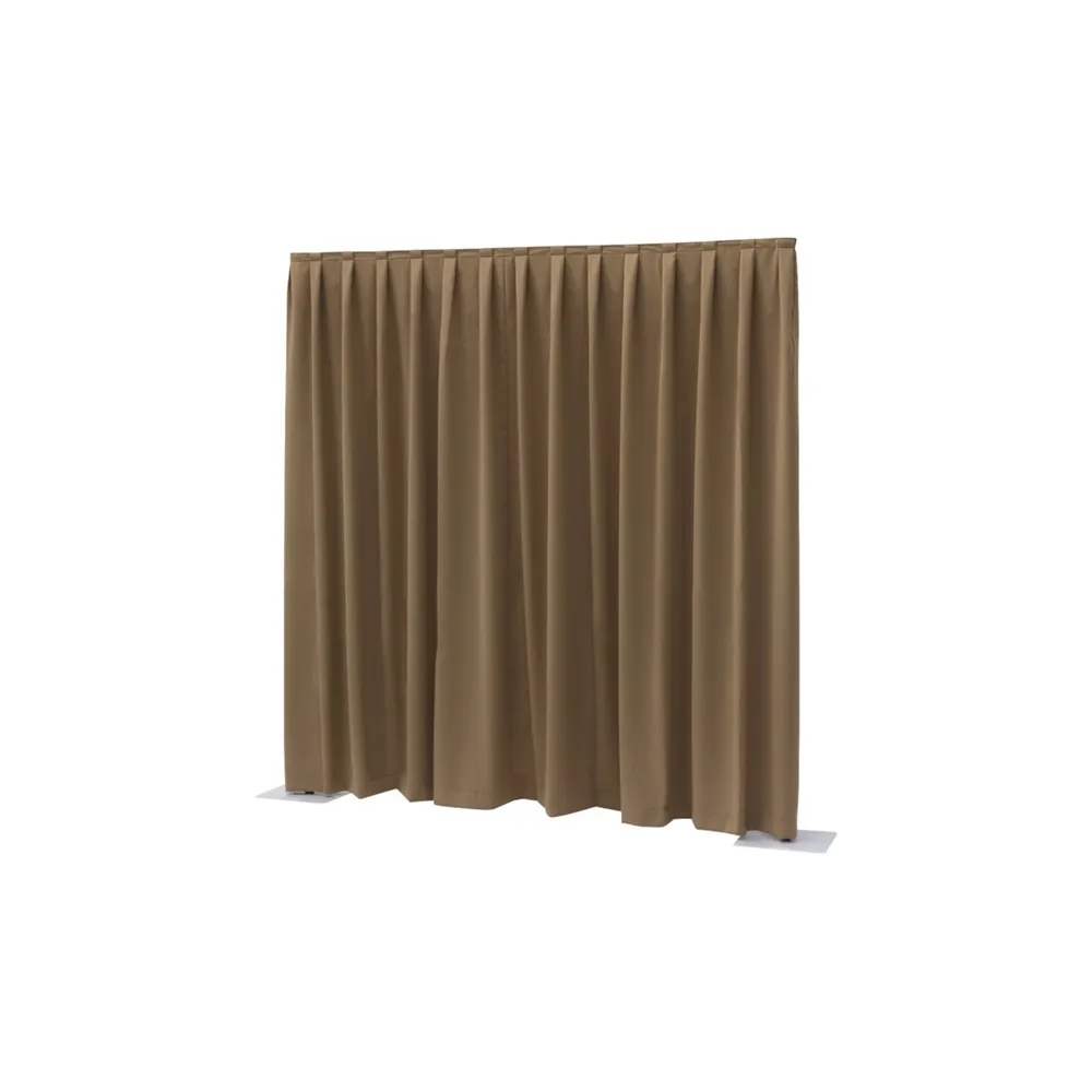 WENTEX P&D Curtain - Dimout 260gr/m² Pleated Brown 300x400cm