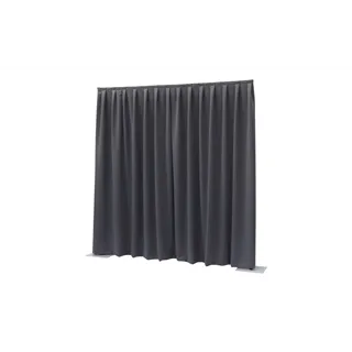 WENTEX P&D Curtain - Dimout 260gr/m² Pleated Black 300x400cm