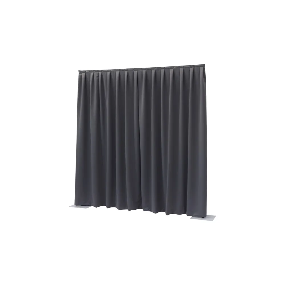 WENTEX P&D Curtain - Dimout 260gr/m² Pleated Black 300x400cm