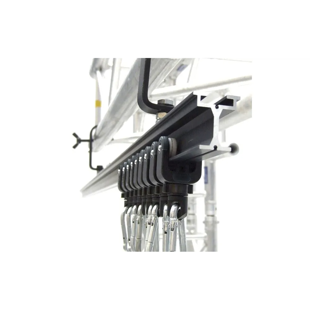 WENTEX Eurotrack - Rail - 200(l)cm Black (anodised)