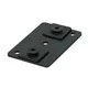 WENTEX Eurotrack - Ceiling mount (loose part) Black (powder coated)