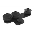 WENTEX Rope Guide Black 3 Wheels