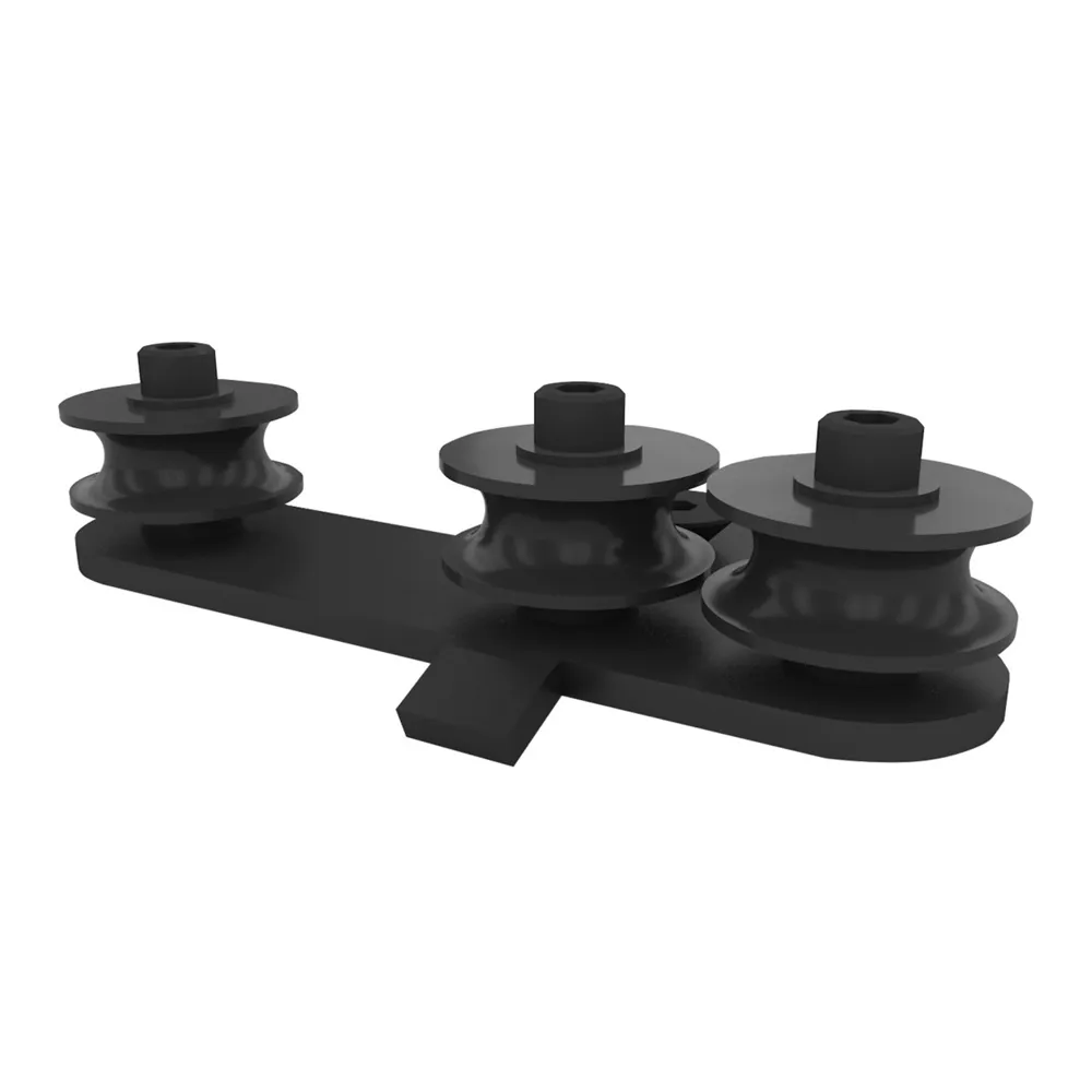 WENTEX Rope Guide Black 3 Wheels
