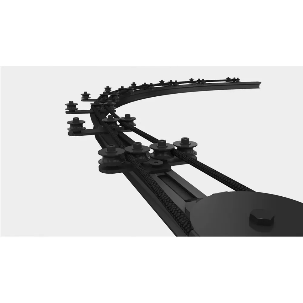 WENTEX Rope Guide Black 3 Wheels