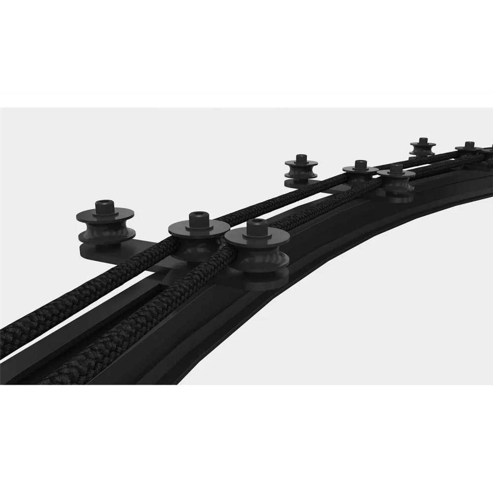 WENTEX Rope Guide Black 3 Wheels