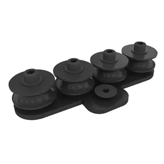 WENTEX Rope Guide Black 4 Wheels