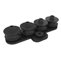 WENTEX Rope Guide Black 4 Wheels