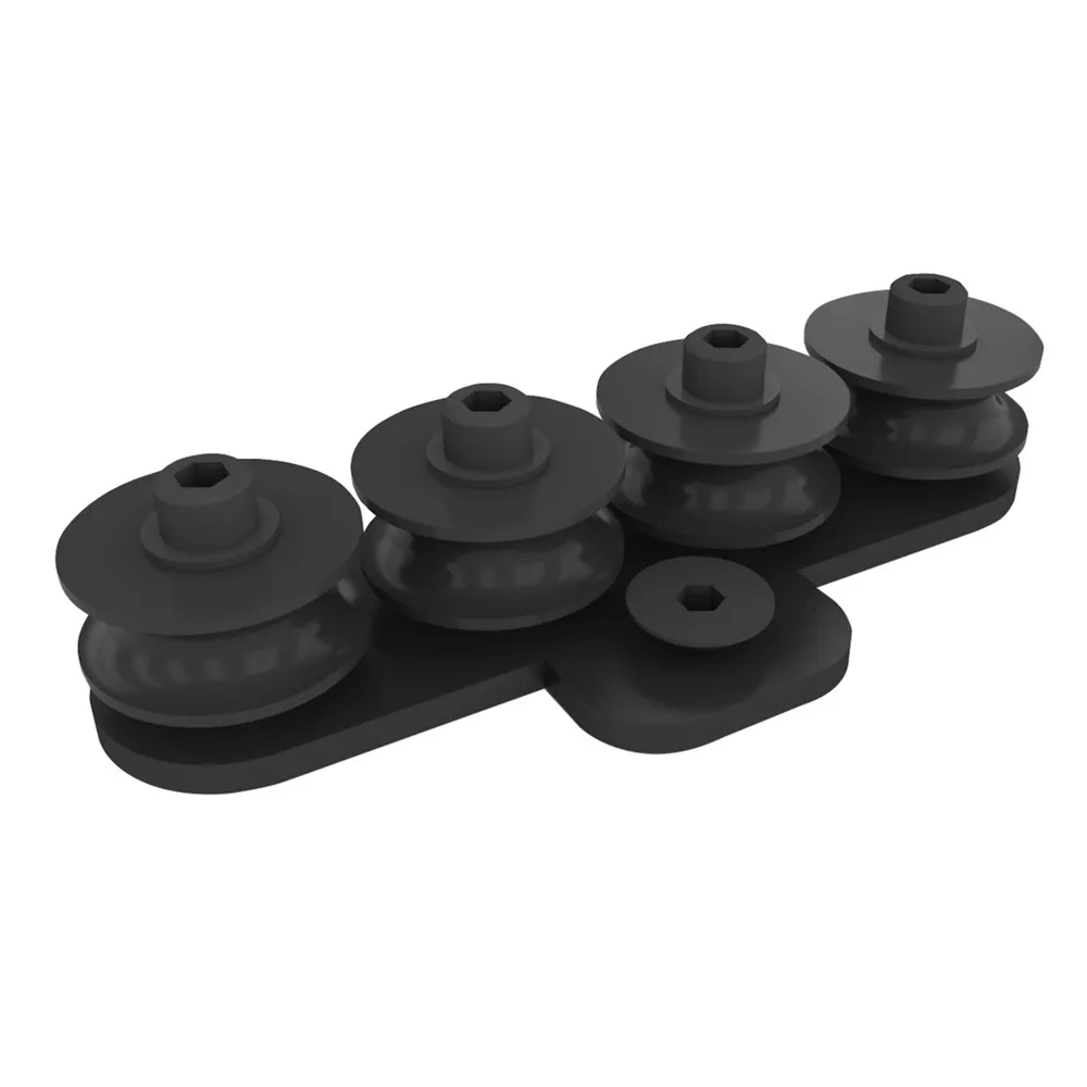 WENTEX Rope Guide Black 4 Wheels