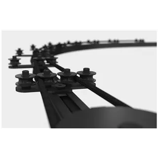 WENTEX Rope Guide Black 4 Wheels