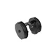 WENTEX Eurotrack - Double Wheel Pulley - 85mm Black