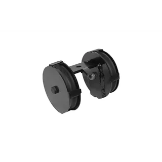 WENTEX Eurotrack - Double Wheel Pulley - 85mm Black