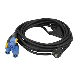 DAP Schuko to Powercon splitter 3 way