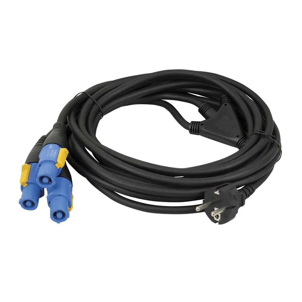 DAP Schuko to Powercon splitter 3 way