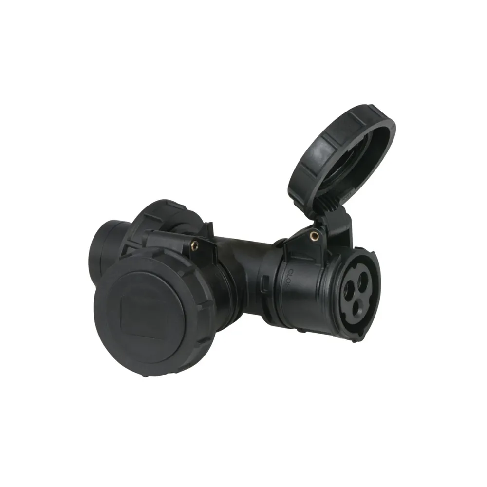 PCE T-connect 2 Way 16/3 Plug 16/3 CEE IP67