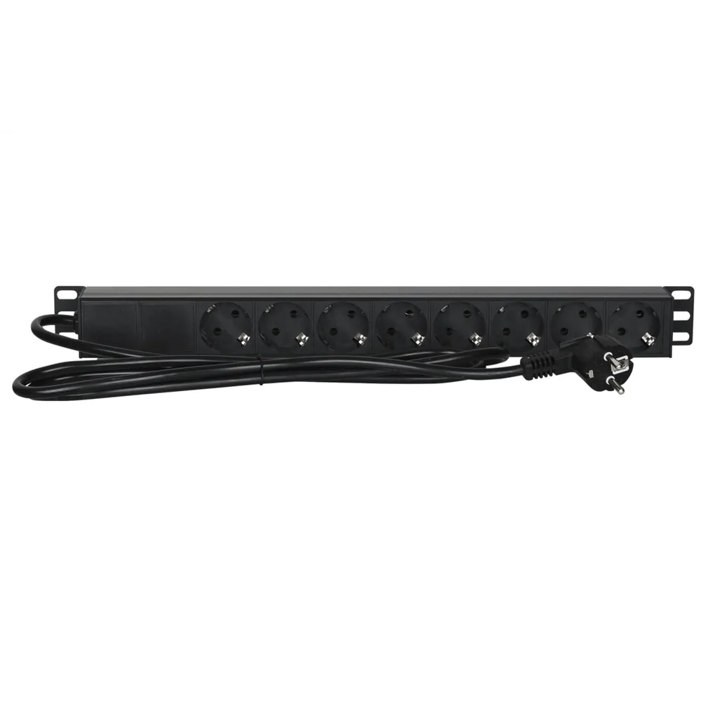 SHOWGEAR 19" 1U Main Power Strip 8