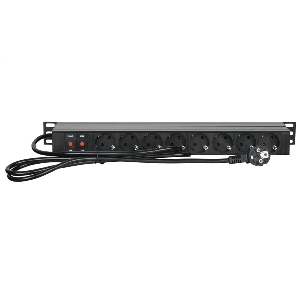 SHOWGEAR 19" 1U Main Power Strip 16