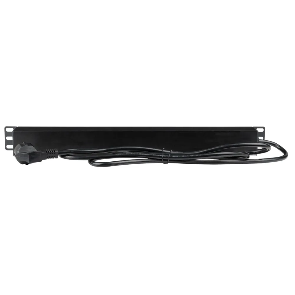 SHOWGEAR 19" 1U Socketstrip 7 With breaker