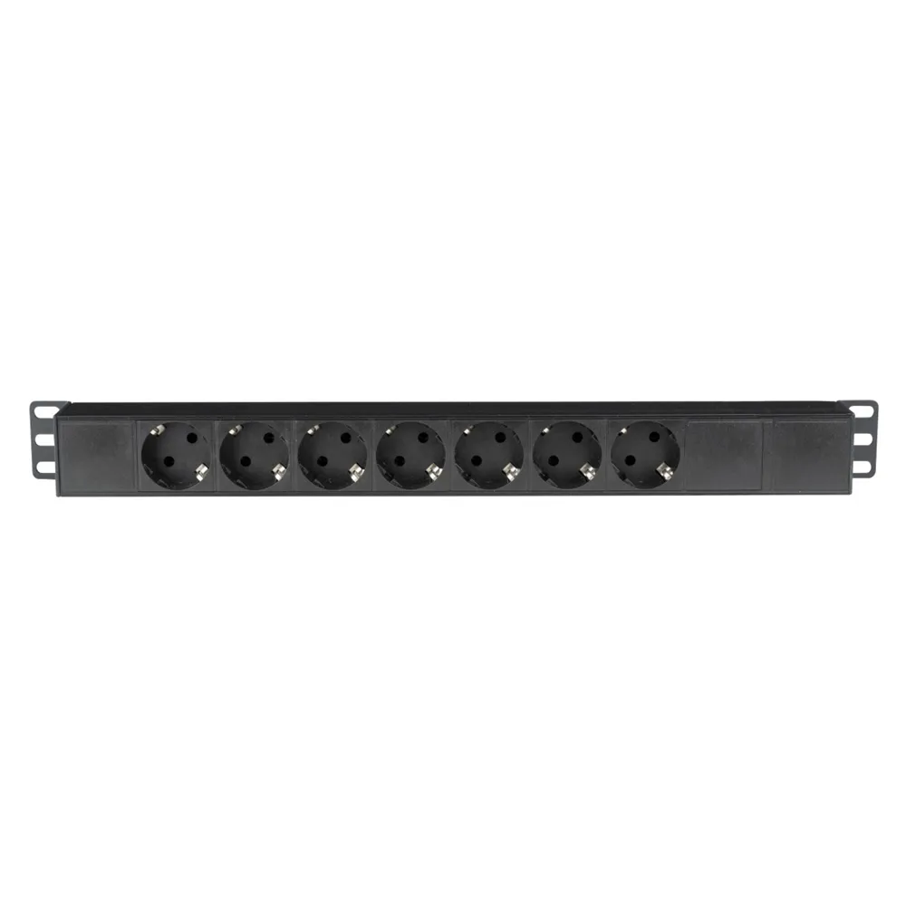 SHOWGEAR 19" 1U Socketstrip 7 With Powercon input