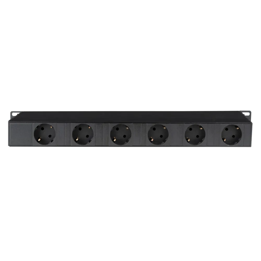SHOWGEAR 19" 1U Socketstrip 6 zones