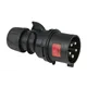 PCE CEE 32A 400V 5p Plug Male Black Turbo Twist IP44