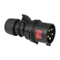 PCE CEE 32A 400V 5p Plug Male Black Turbo Twist IP44